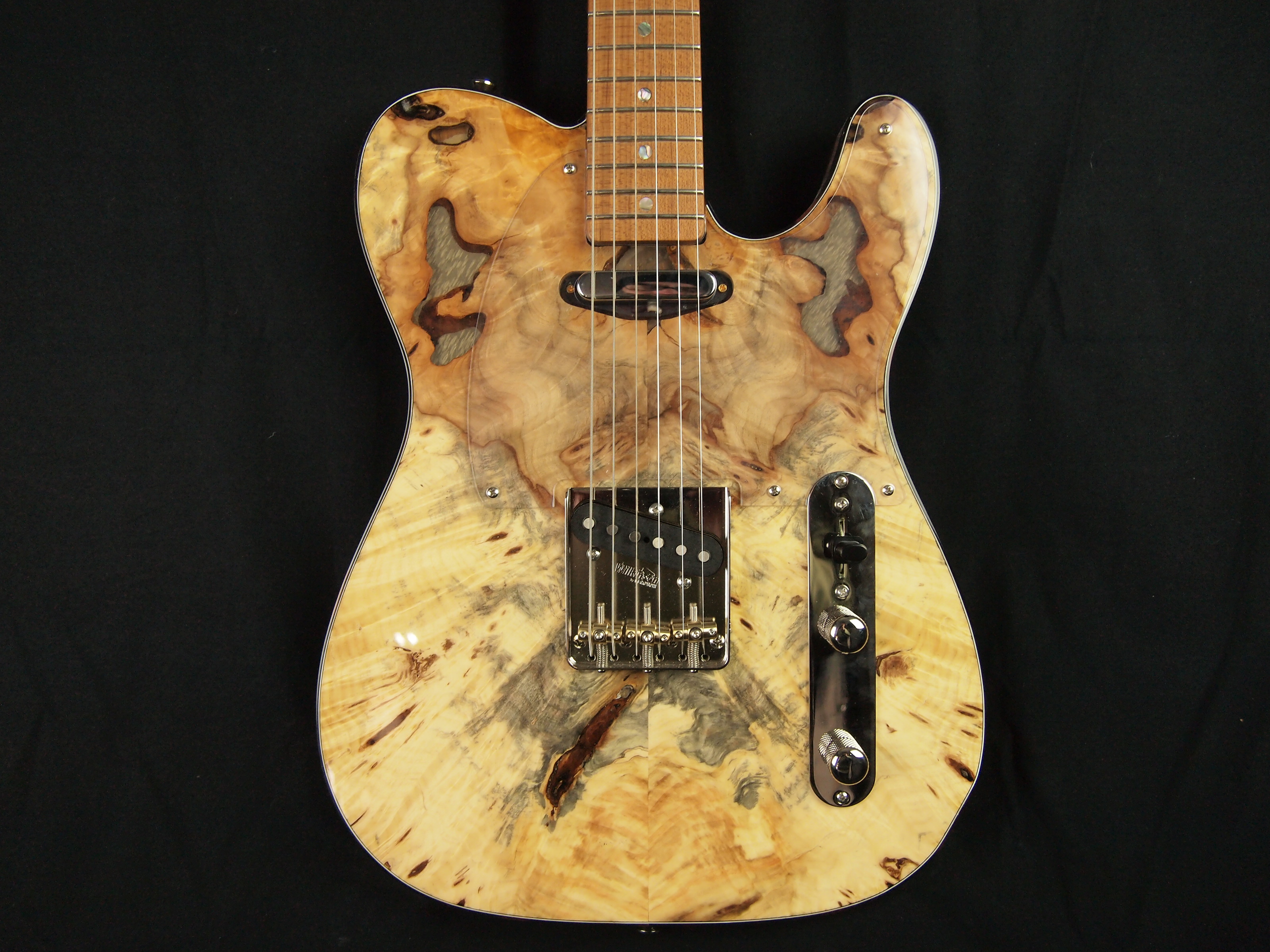 Lay S Guitar Shop Custom Lay S Custom T Style Spalted Maple And Walnut Akron Ohio